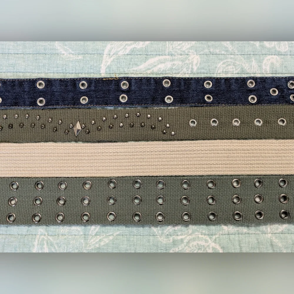 Bundle of 4 Canvas Women's Belts. Sizes 38", 39", 42". - Picture 2 of 3